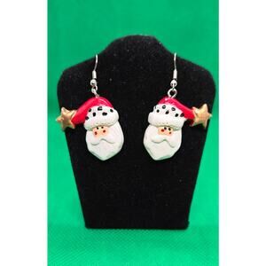 **5 for $25**/ Santa Clause Dangle Earrings for Pierced Ears, NWOT